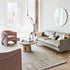 Asa Minimalistic Modern Matt White Metal Frame Round Mirror